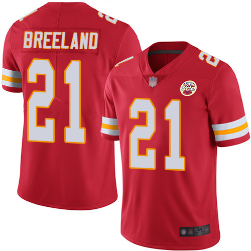 Youth Kansas City Chiefs #21 Breeland Bashaud Red Team Color Vapor Untouchable Limited Player Football Nike NFL Jersey
